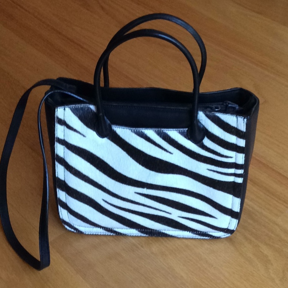 Preston and York - zebra haircalf /leather handbag